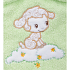 Пеленка-полотенце с варежкой – Веселые овечки, желтый  - миниатюра №2